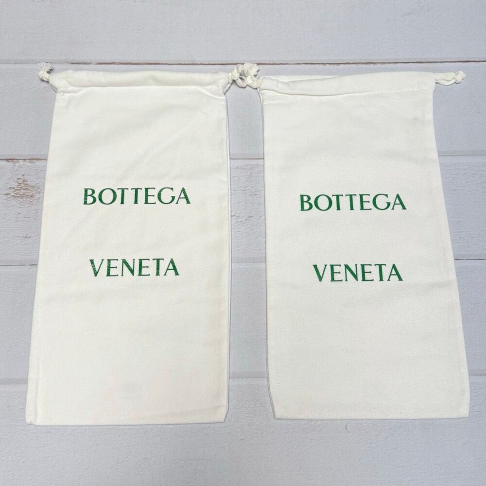 8” x 16” Set Bottega Dust Bag Dustbag Storage Shoes (2 each) White